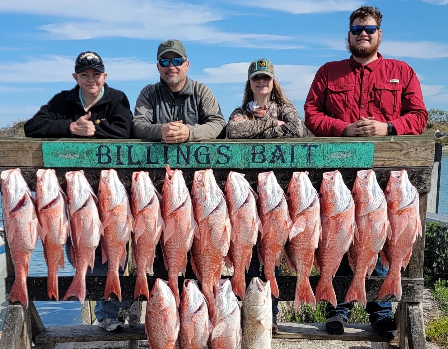 The working end of a guided day, photographed by Reel Addiction Fishing Guide in TX