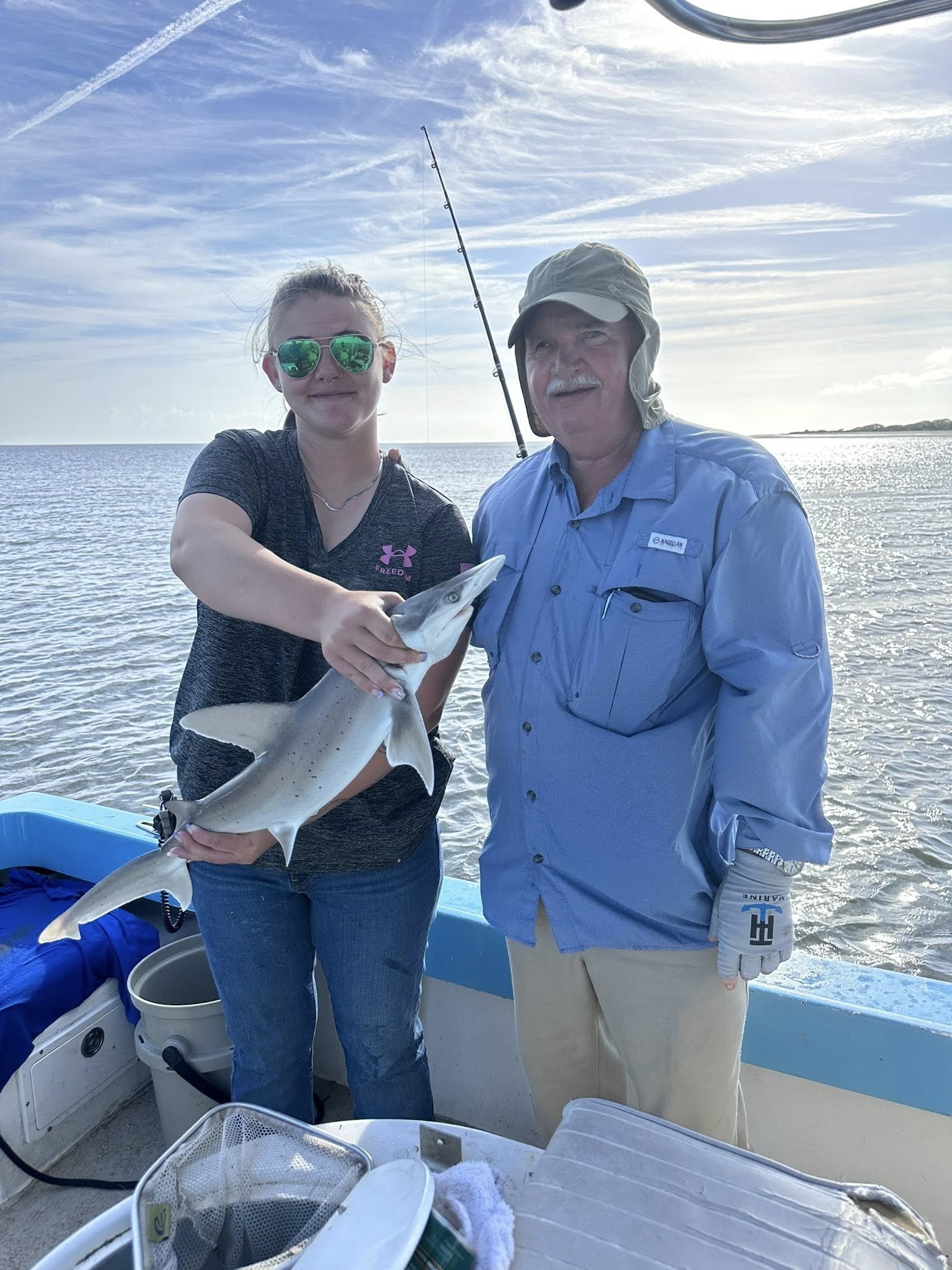Reel Busy Shark Charter on the water in Georgia