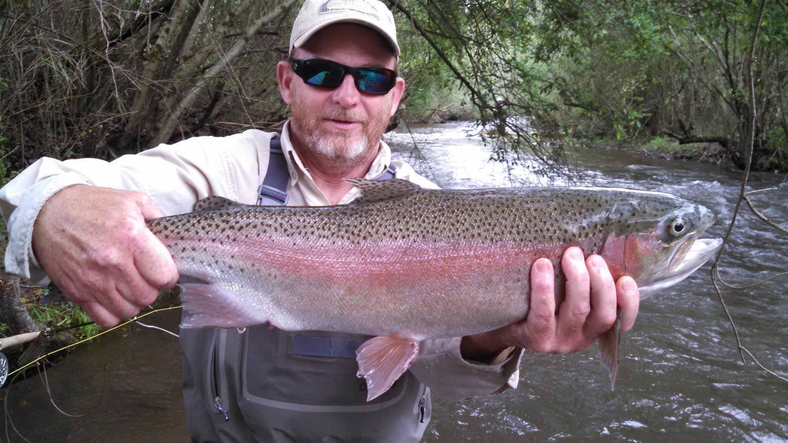 A guide at work during a trip, photographed by Reel 'Em In Guide Service in GA