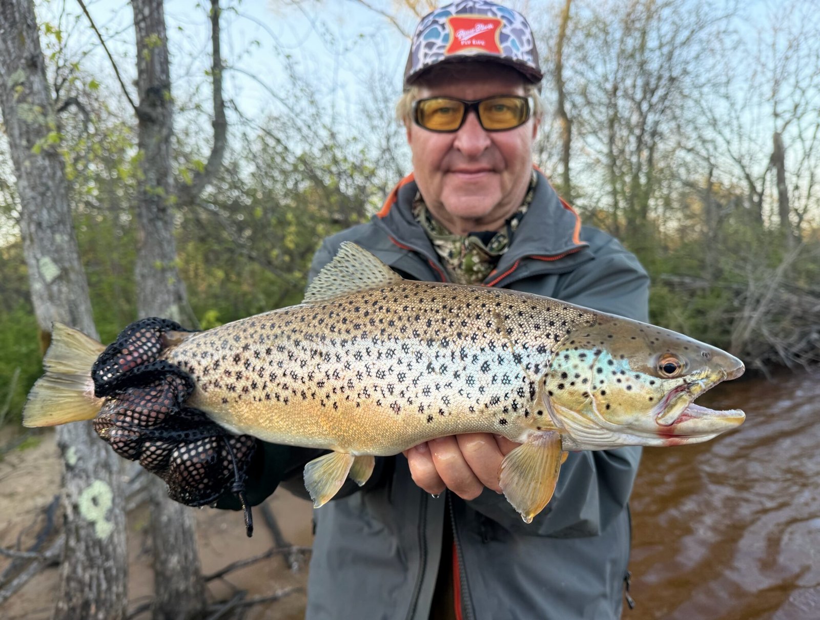 A booked trip in its working hours, photographed by Rivers North Guide Service in MI