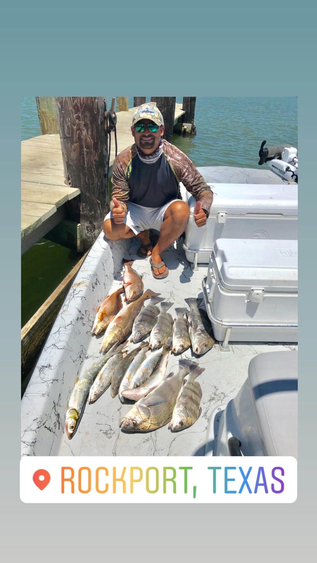 On the Estes Flats, photographed by Rockport Bay Fishing Charters