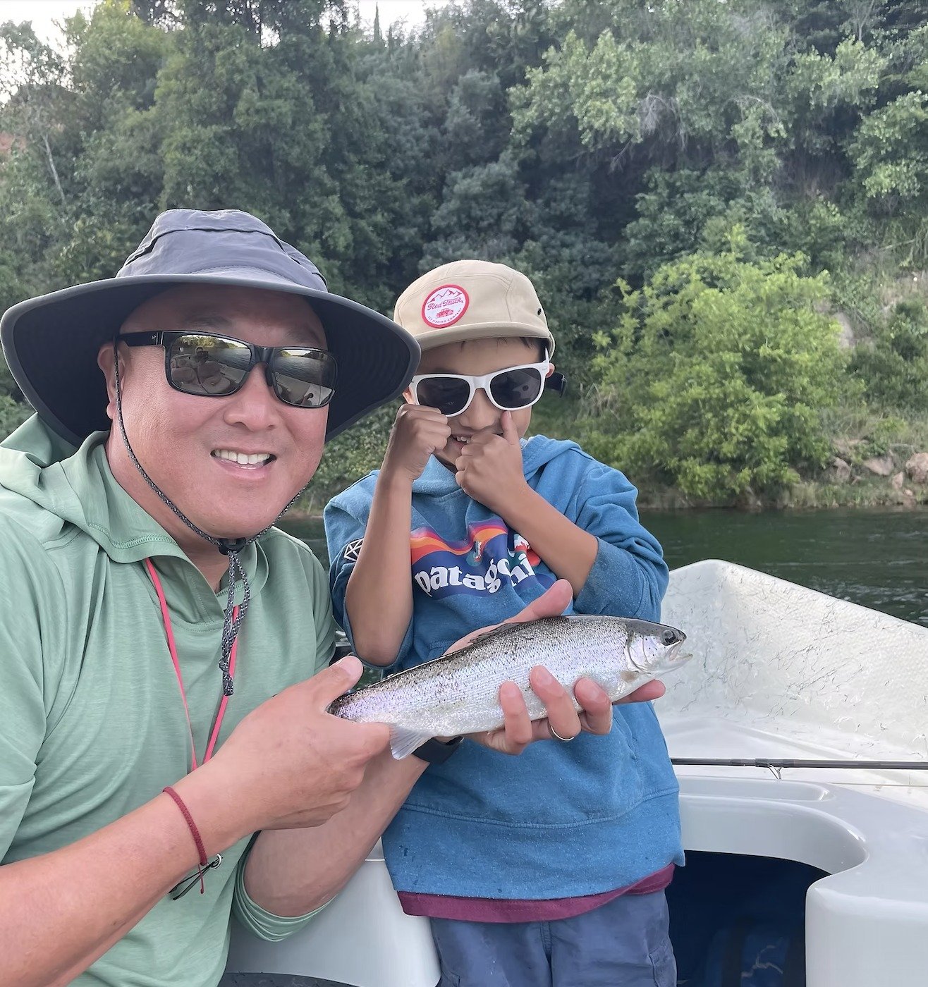 Running Bear Fly Co. on the water in California