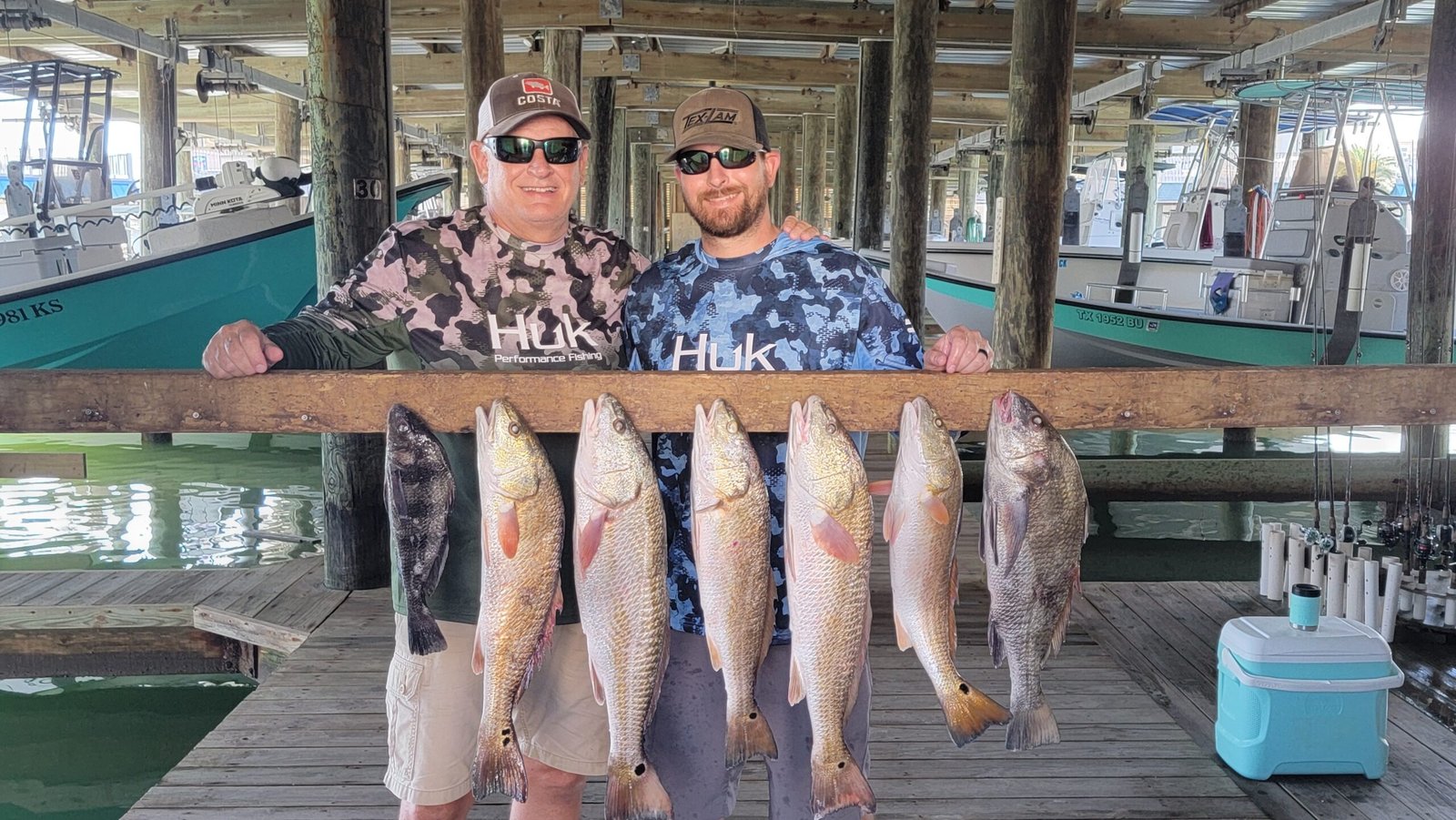 A guided day underway, photographed by Salty Peters Guide Service in TX