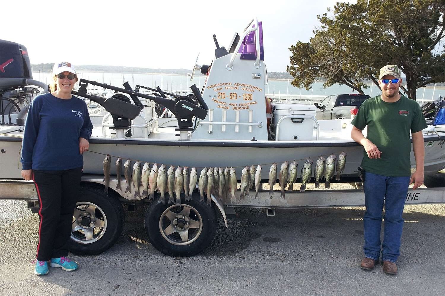 A guide's day in progress, photographed by San Antonio Fishing Guides in TX