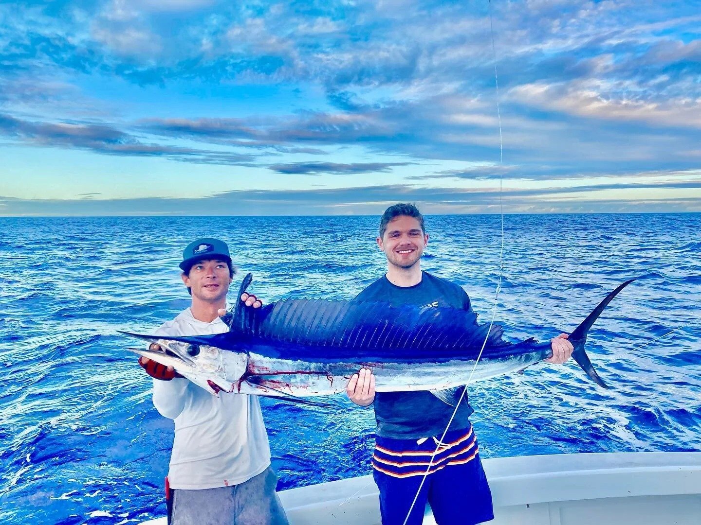 An on-the-water scene from a working guide operation, photographed by Sea Baby III Fishing Charters in HI