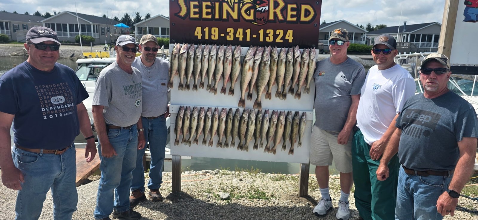 The working end of a guided day, photographed by Seeing Red Charters in OH