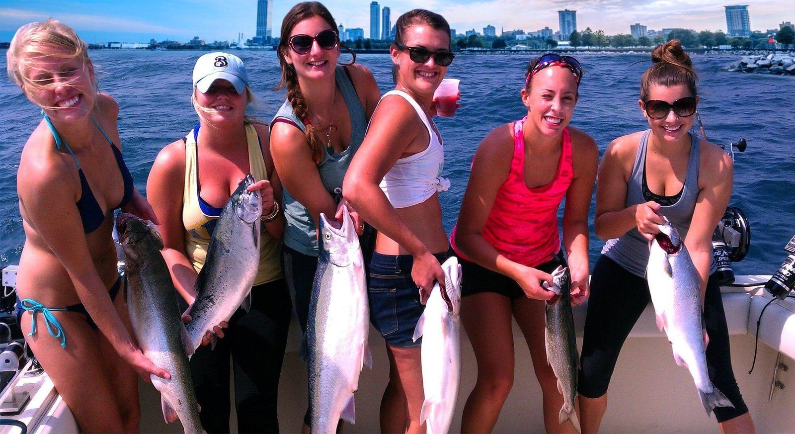 The working end of a guided day, photographed by Silver King Charters Milwaukee in WI