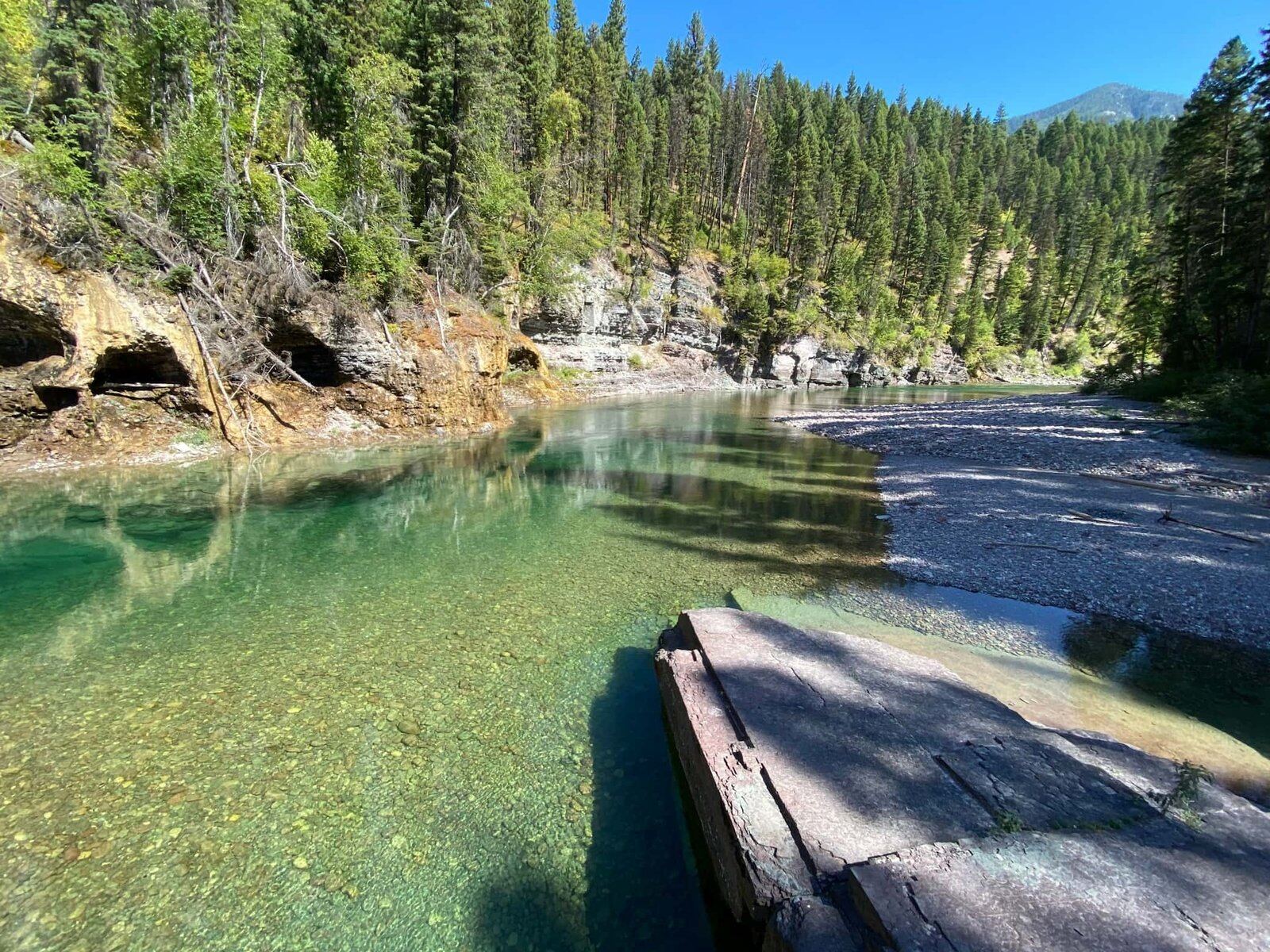 On the South Fork Flathead River, photographed by Spotted Bear Ranch