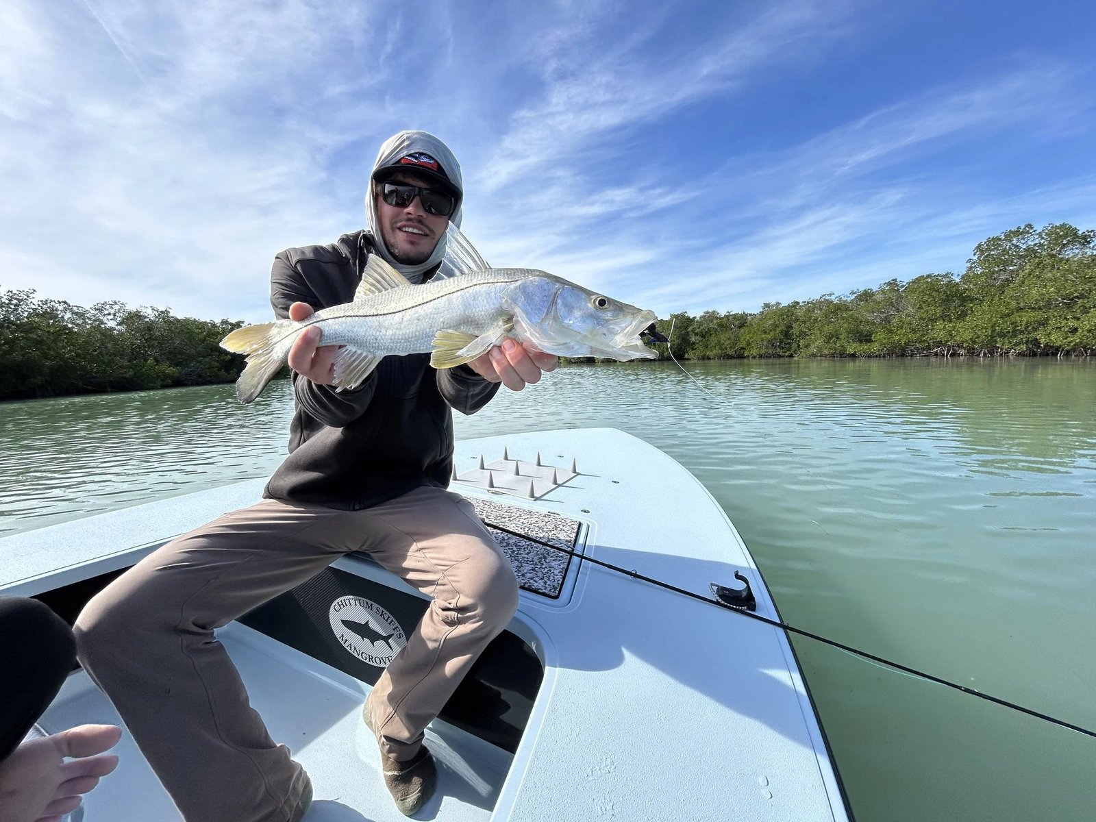 An on-the-water scene from a working guide operation, photographed by StayFly Inshore Fishing in FL