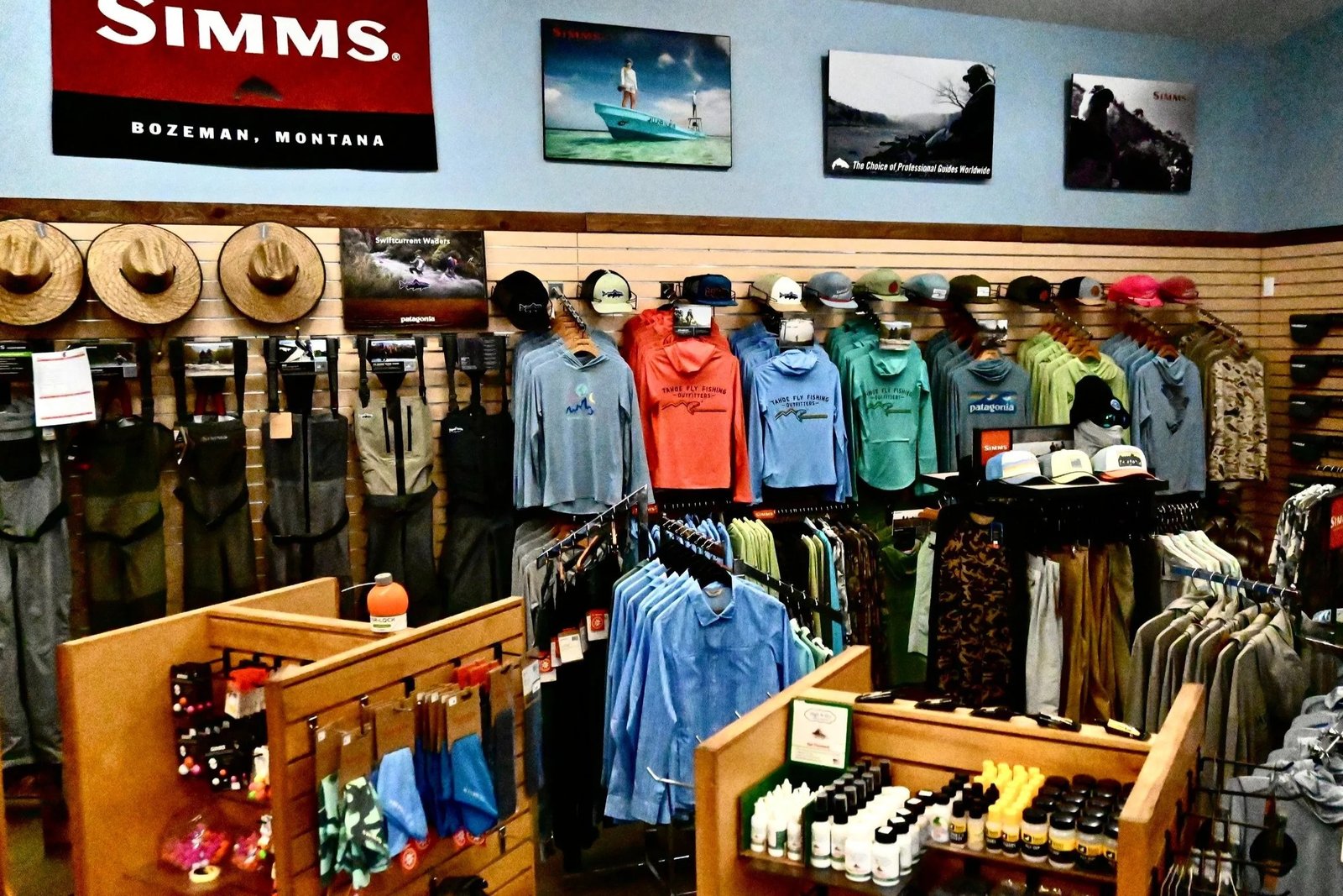 A guide at work during a trip, photographed by Tahoe Fly Fishing Outfitters in CA