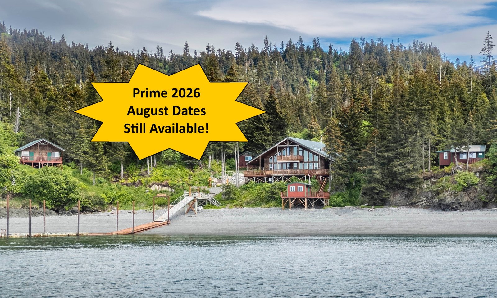 The Lodge at Otter Cove on the water in Alaska
