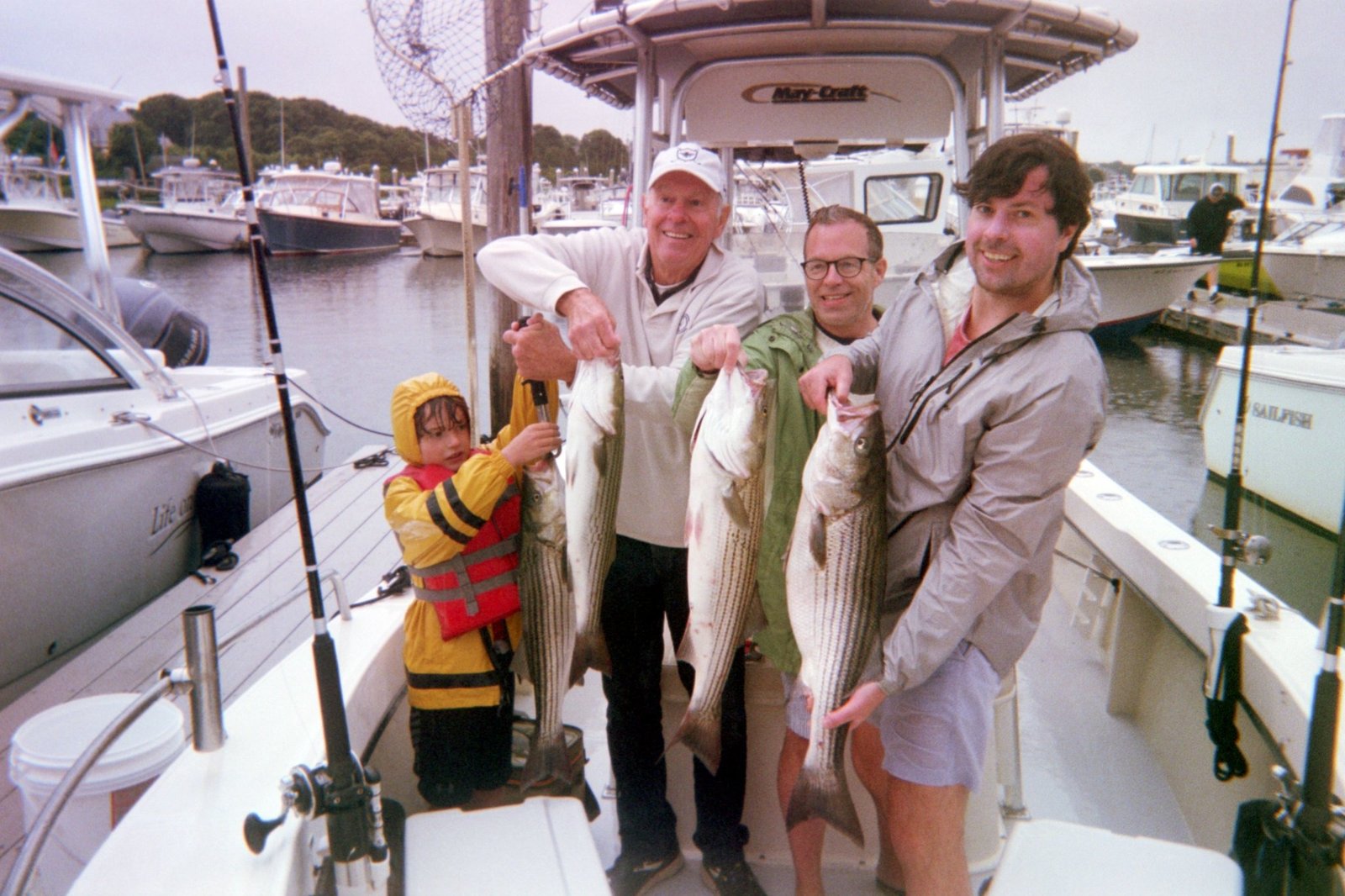 An on-the-water scene from a working guide operation, photographed by Tigger Too Charters in MA