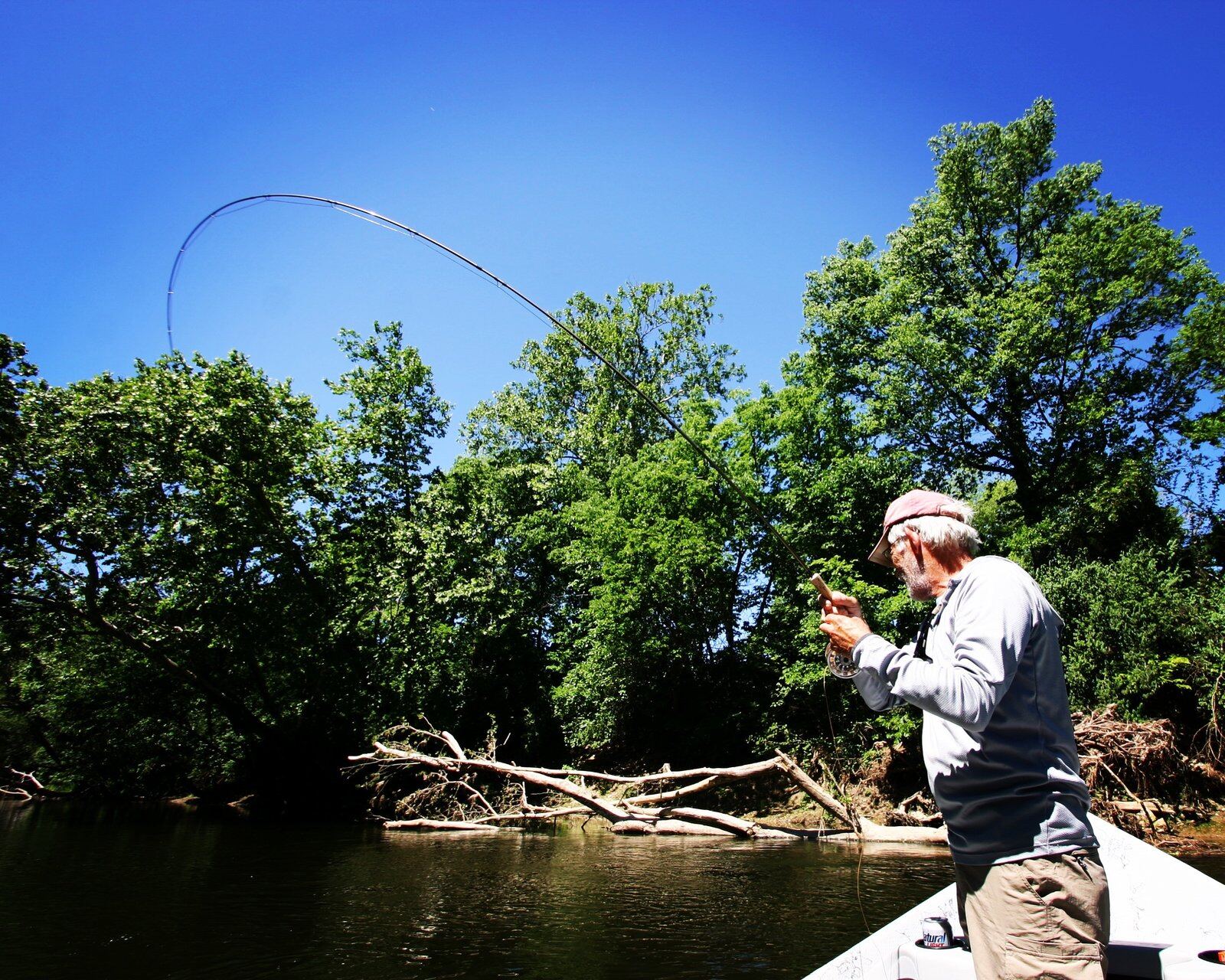 A guide's day in progress, photographed by Two Forks Guide Service in IN