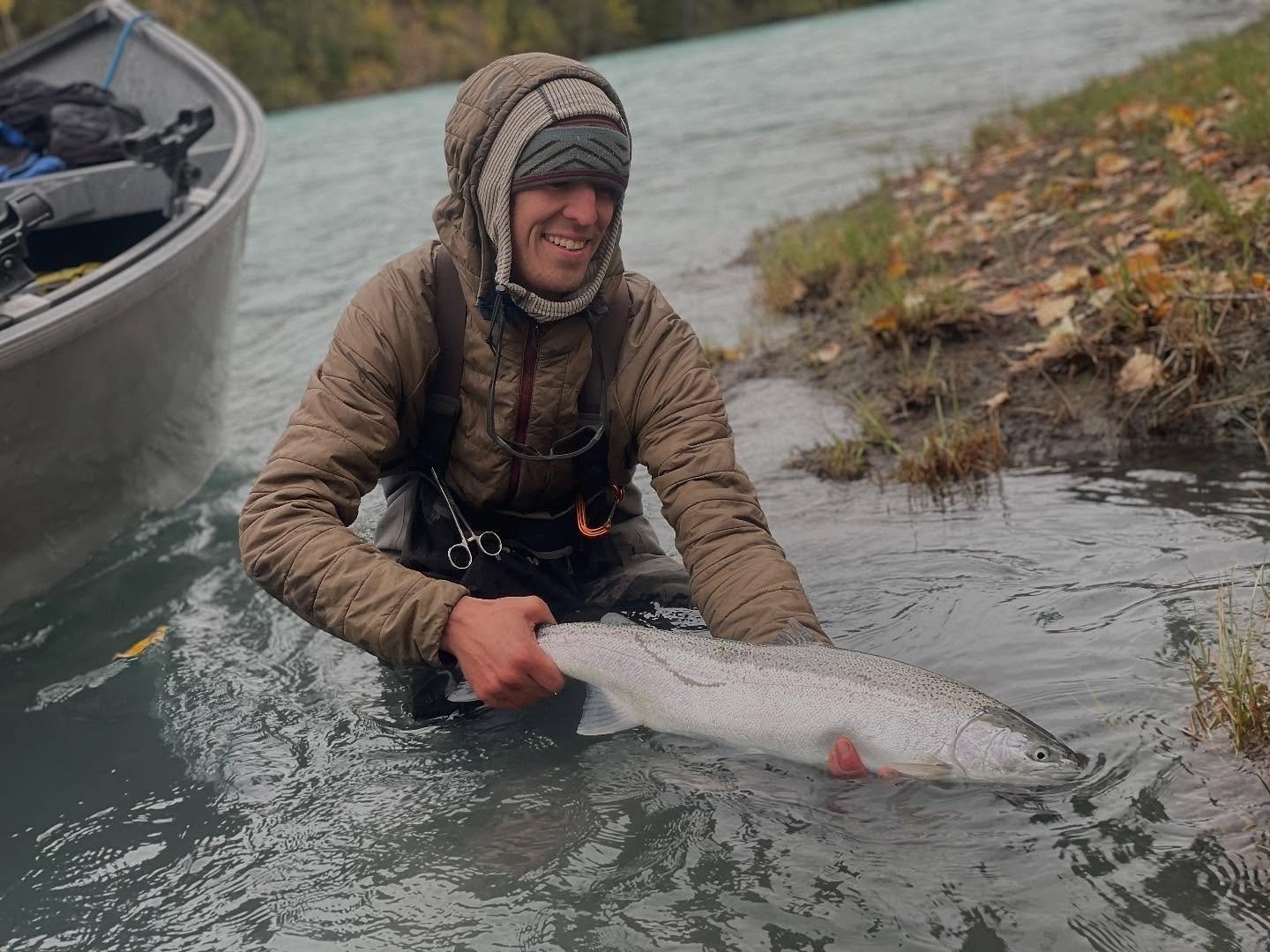 Time on the water from a working guide's operation, photographed by Up North Fly Fishing in AK
