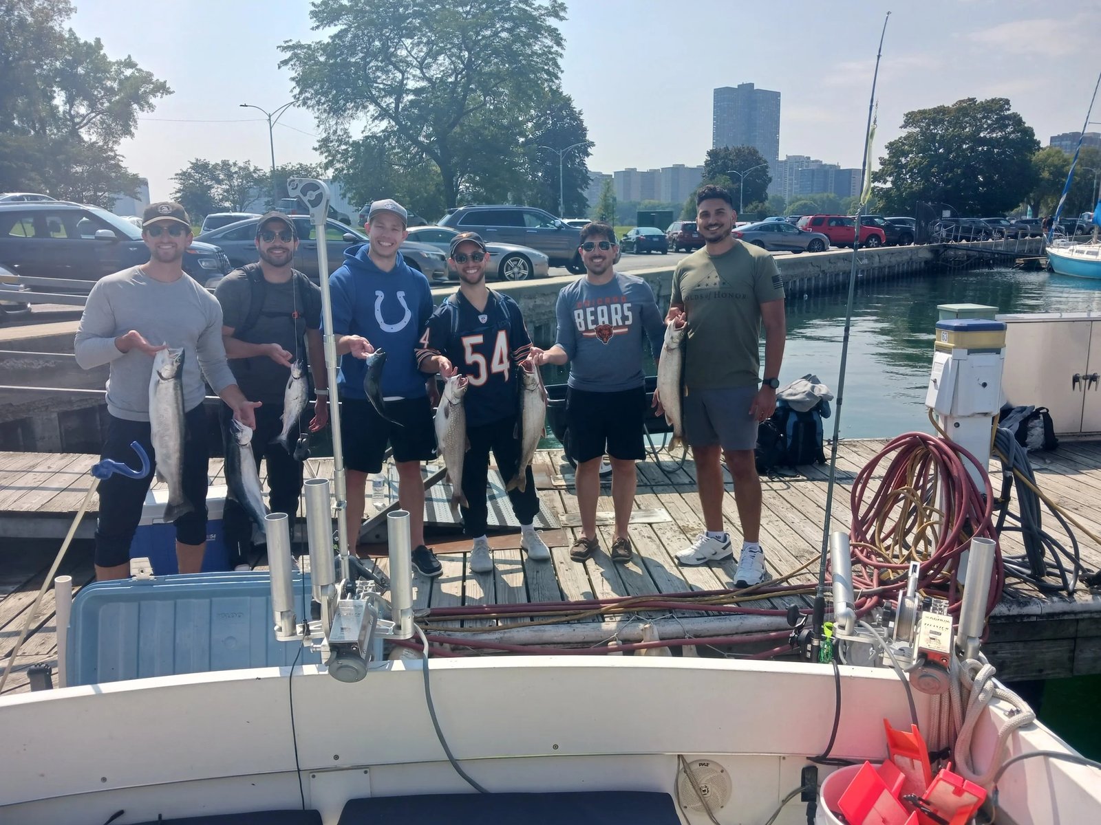 The working end of a guided day, photographed by Why Knot Chicago Fishing Charters in IL