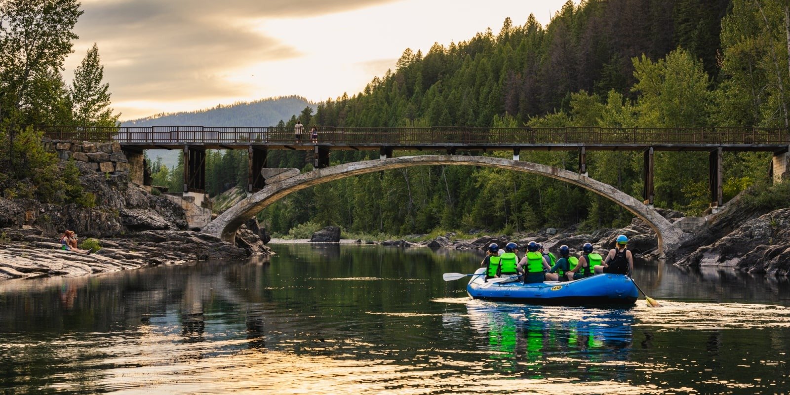 A guide working with a client on the water, photographed by Wild River Adventures in MT
