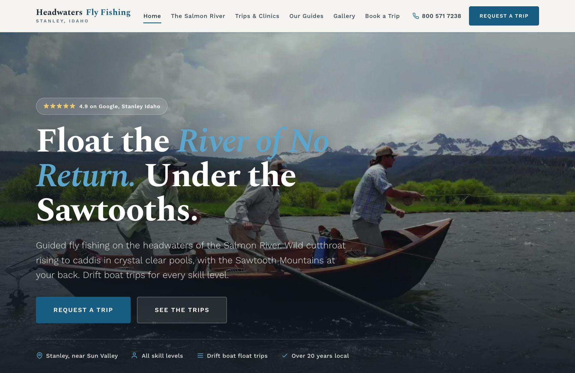 Headwaters Fly Fishing spec site