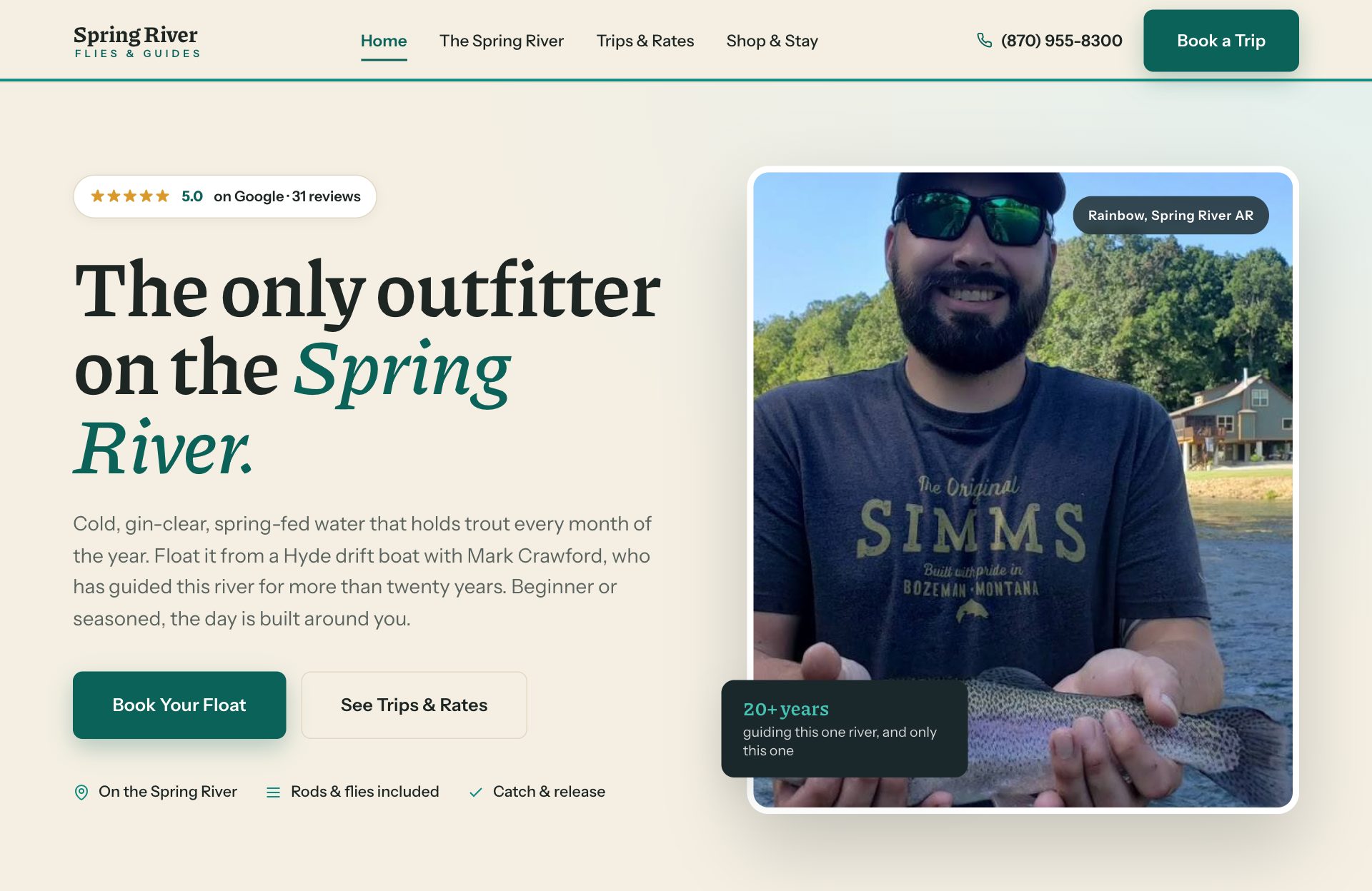 Spring River Flies spec site